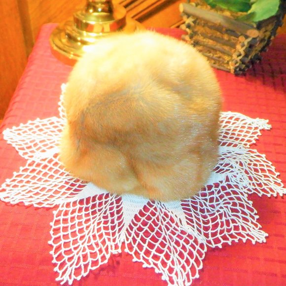Vintage ~~~ REAL MINK ~~~ HAT ~~~ Never Worn - Picture 2 of 4